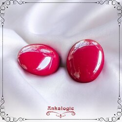 Kırmızı bonbon KÜPE