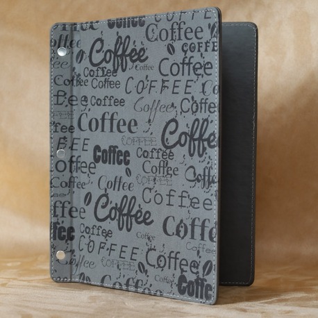 A4 DERİ MENÜ KABI - COFFEE