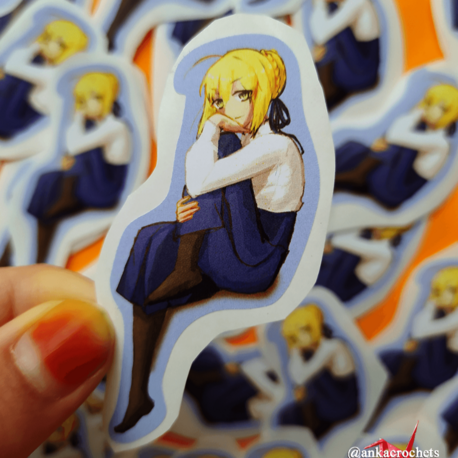 Saber (Sola Dönük) Sticker