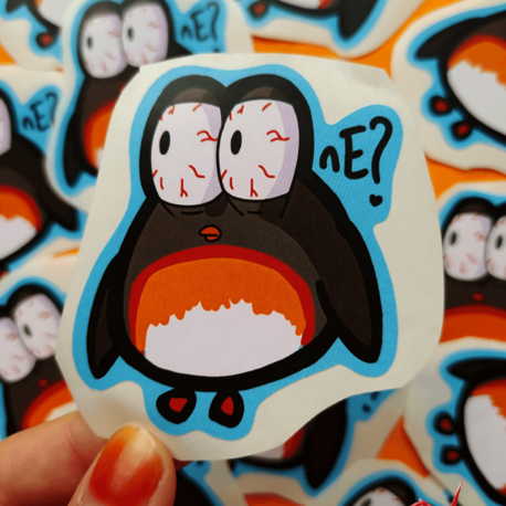 Penguen Şaşkın Sticker