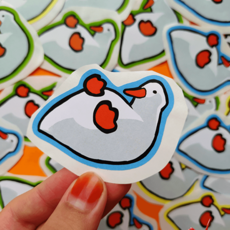 Ördek (Dışı Mavi) Sticker