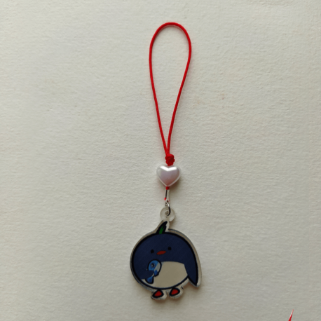 Charm - Balık ve Penguen (Kalp)