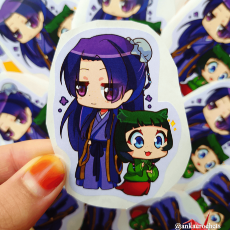 Jinshi ve Maomao Sticker