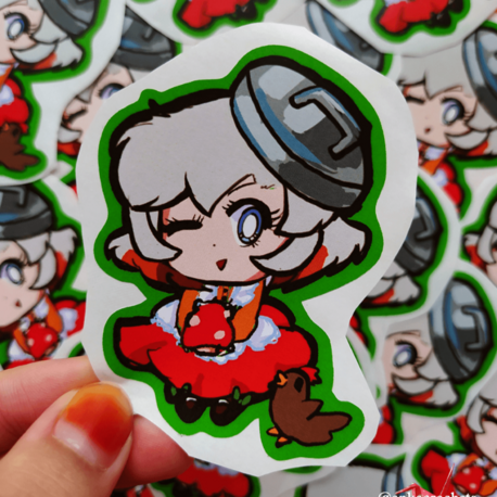 Vacnuo ve Tavuk Sticker
