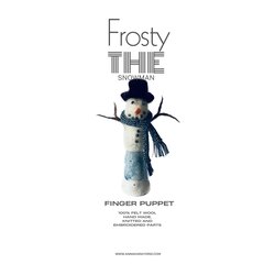 Finger puppet snowman