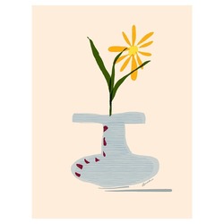 The flower vase | Illustration