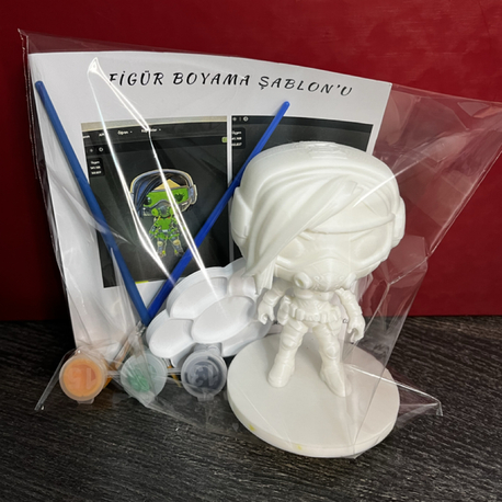Valorant Viper funko pop figür boyama seti