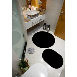 Peluş Kaymaz Tabanlı Banyo Takımı 