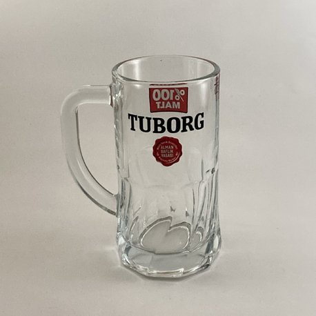 TUBORG KESME KRİSTALİZE BİRA BARDAĞI