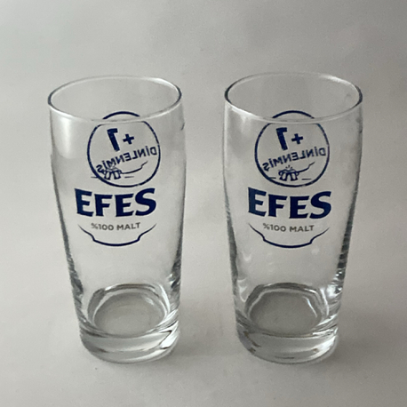 EFES PİLSEN BİRA BARDAKLARI-2 ADET
