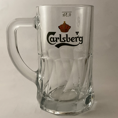 80’ler CARLSBERG KULPLU BİRA BARDAĞI