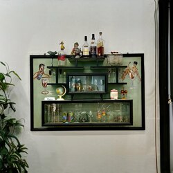 Vintage El Boyama Duvar Barı 