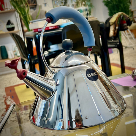 Alessi Blue Bird Whistle Hob Kettle 