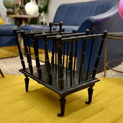 Victorian Ebonized Turned Spindle Canterbury