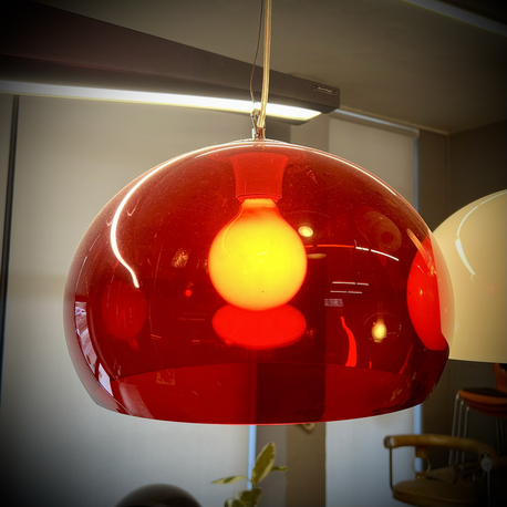 Space Age Plexiglass Pendant Lamp