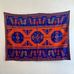 Etnik Motifli Geleneksel Kilim 