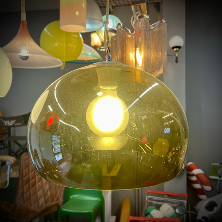 Space Age Plexiglass Pendant Lamp