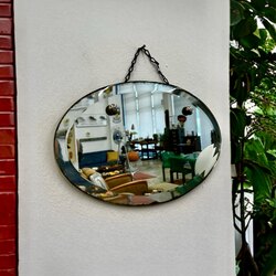 Mid Century Bizoteli Taş Ayna