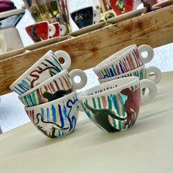 Illy Art Collection, Mitterteich Bavaria Porcelain Espresso Cups