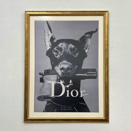 Christian Dior Kumaş Baskı Tablo