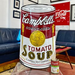Campbell's Tomato Soup Emaye Tabela 