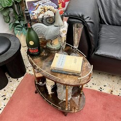 Lacquered Bar Cart