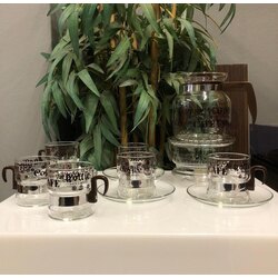 6 Kişilik Vintage Kahve Takımı