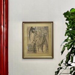 Hale Arpacıoğlu 'İkili Portre' Serigrafi Baskı Tablo  