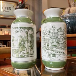 Haarlem Groen Porselen Vazo 