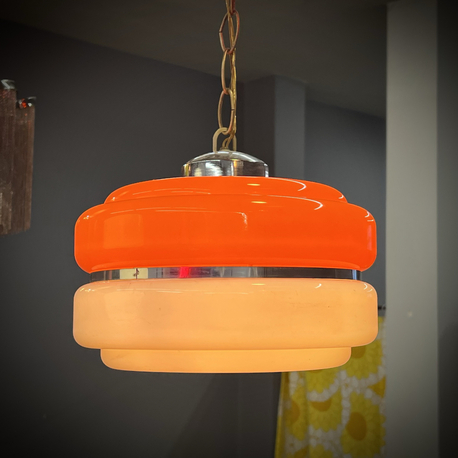 Space Age Plexiglass Pendant Lamp
