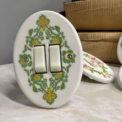 Melür San. Manisa Lalesi Vintage 2’li Elektrik Anahtarı