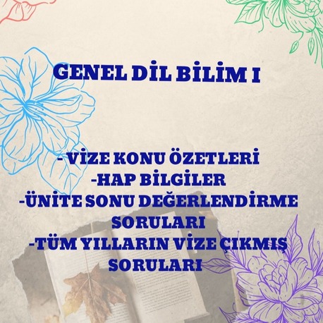 GENEL DİL BİLİM I