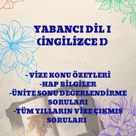 YABANCI DİL I (İNGİLİZCE)