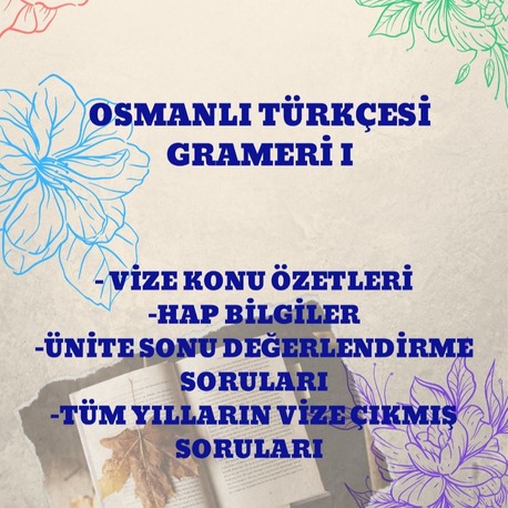 OSMANLICA TÜRKÇESİ GRAMERİ I