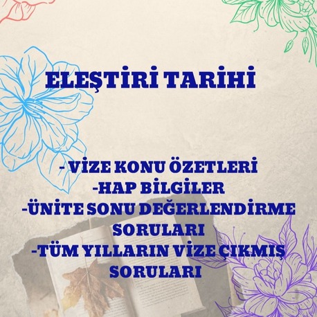 ELEŞTİRİ TARİHİ