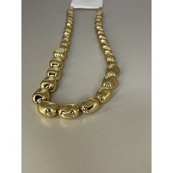 Gold Top Boncuk Kolye 