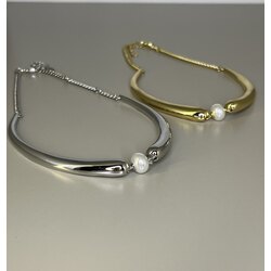 İncili Silver Choker