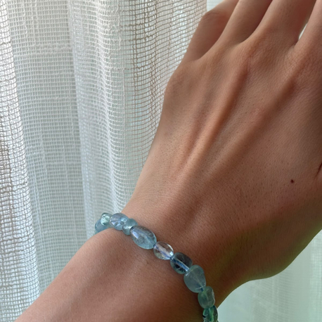 Akuamarin Pebble Bileklik