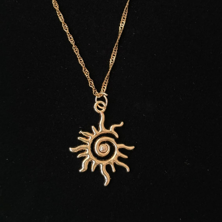 Spiral Güneş Kolye