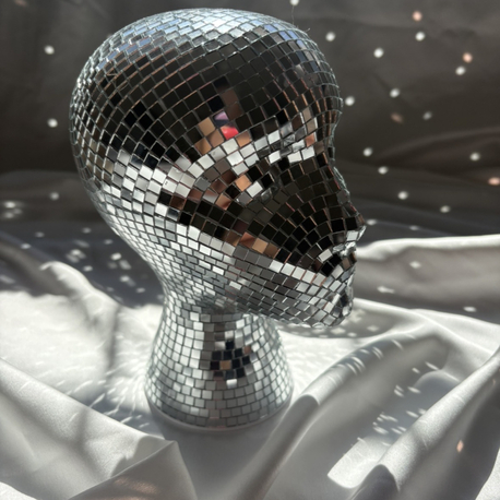 Disco Head – Aynalı Dekoratif Büst | 20 cm