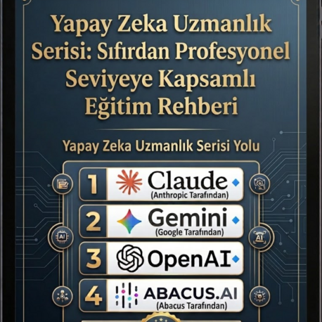 YAPAY ZEKA UZMANLIK SERİSİ  Claude AI, Abacus AI, Gemini AI ve OpenAI Eğitim e-kitabı (pdf)
