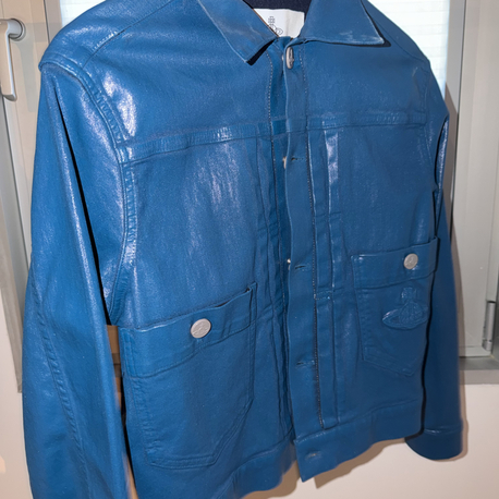 Vivienne Westwood Marlene Jacket Blue Coated