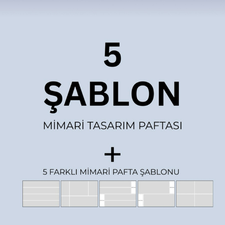 MİMARİ PAFTA (yatay) HAZIR ŞABLON