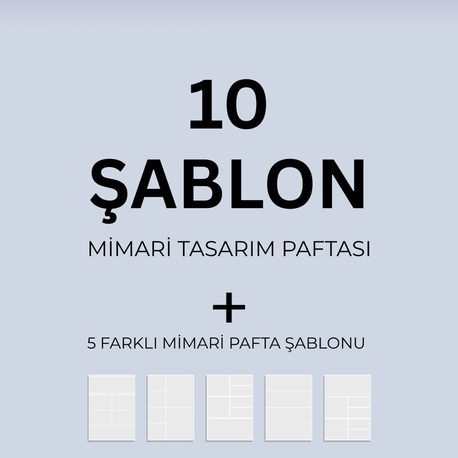 MİMARİ PAFTA (dikey) HAZIR ŞABLON