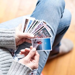Klasik Mini Fotoğraf Baskısı HD Kalite Parlak (40 Adet)