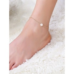 Sf Zincir İncili Halhal Altın Kaplama