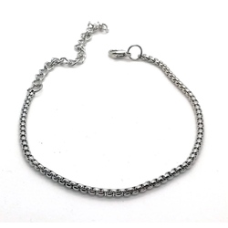 Unisex Arnavut Asansör Bileklik Silver