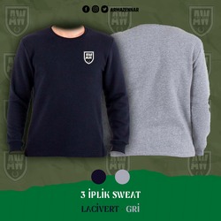 3 İPLİK SIFIR YAKA SWEAT