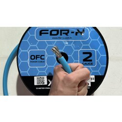 For-X 2 ga %100 bakır kalay kaplı güç kablosu (adet=metre fiyatıdır)