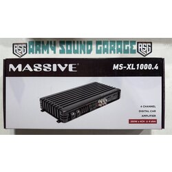 MASSIVE MS-XL1000.4 KANAL BAŞI NET 250 rms x4 (özel üretim)